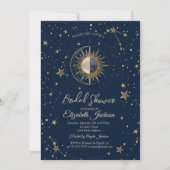 Celestial Sun Stars Galaxy Bridal Shower Kaart (Voorkant)
