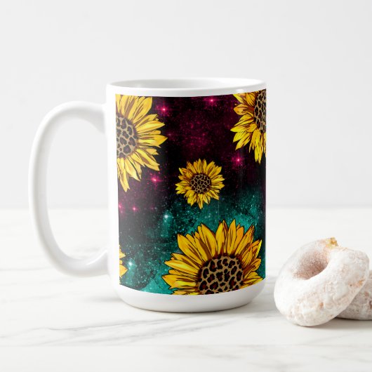 Celestial Sunflower Koffiemok (Met donut)
