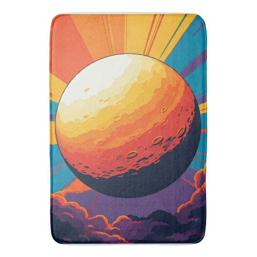 Celestial Sunset Bath Mat (Voorkant Verticaal)