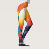 Celestial Sunset – Cosmic Art Activewear  Leggings (Rechts)