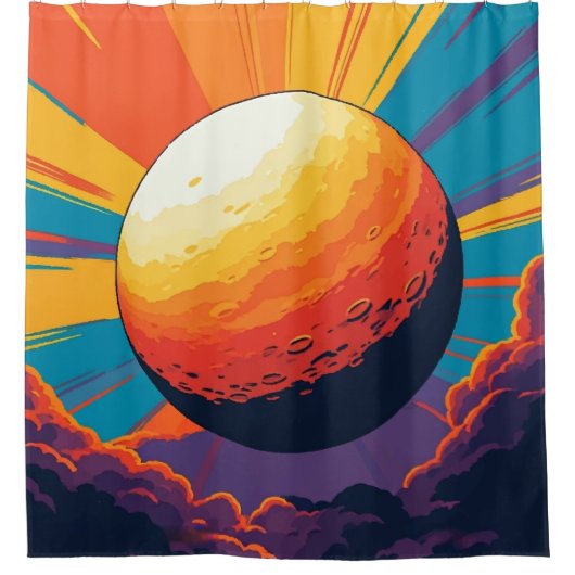 Celestial Sunset Shower Curtain Douchegordijn (Voorkant)
