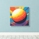 Celestial Sunset Stretched Canvas (Insitu (Houten vloer))