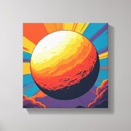 Celestial Sunset Stretched Canvas Afdruk