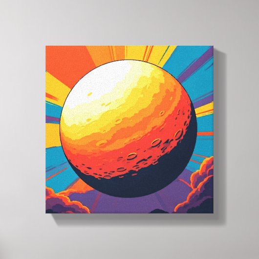 Celestial Sunset Stretched Canvas Afdruk (Voorkant)