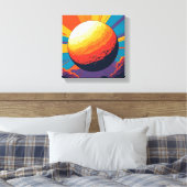 Celestial Sunset Stretched Canvas Afdruk (Insitu (Slaapkamer))