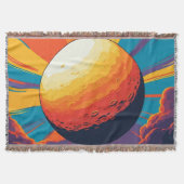 Celestial Sunset Throw Blanket Deken (Voorkant)