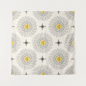 Celestial Sunshine  Pattern Wandkleed (Voorkant (horizontaal))