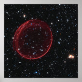 Celestial Supernova Bubble Space Photo Poster (Voorkant)