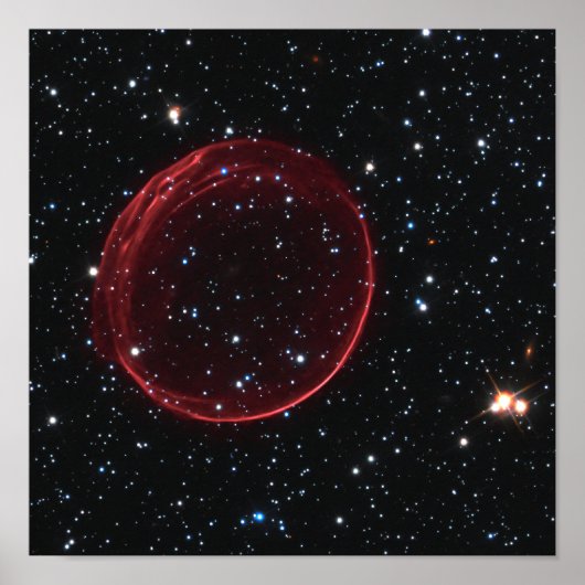 Celestial Supernova Bubble Space Photo Poster (Voorkant)