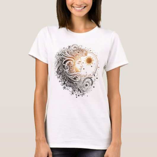 Celestial T-shirt met korte mouwen (Voorkant)