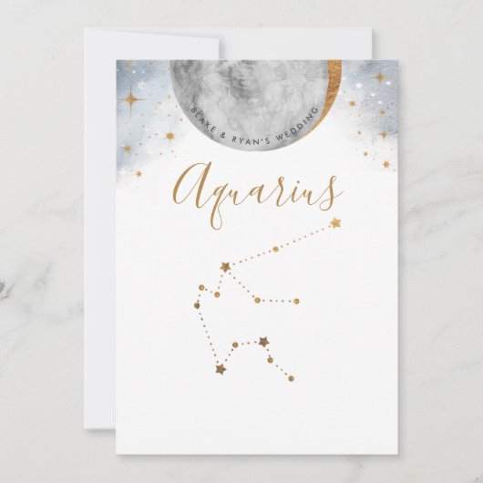 Celestial Table Number, Aquarius Constellation (Voorkant)