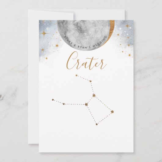 Celestial Table Number, Crater Constellation (Achterkant)