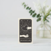Celestial Tarot boho Discount Visitekaartje (Staand voorkant)