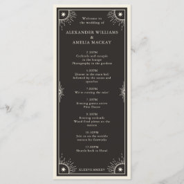 Celestial Tarot Boho star trouwtijdprogramma Programma