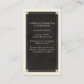 Celestial Tarot Bridal Black Visitekaartje (Achterkant)