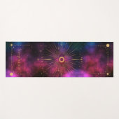 Celestial Tarot Eye Monogram Gouden Glitter Bourgo Yogamat (Voorkant (horizontaal))