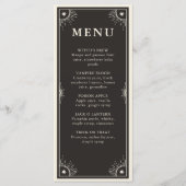 Celestial Tarot Stars menu mariage cocktail (Devant)