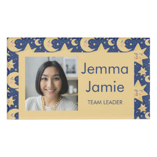 Celestial Teacher ID Badge - DesBadge