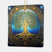 Celestial Tree of Life Keltische knoop Keramisch Ornament (Links)