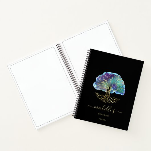 Celestial Tree of Life Sketchbook Notitieboek (Binnen)