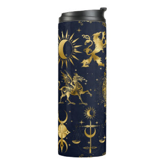 Celestial Tumbler Blue & Gold kerstcadeauidee Thermosbeker