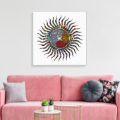 Celestial Typography Sunshine Canvas Afdruk (Insitu (Woonkamer))