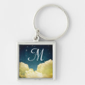 Celestial Uitzicht Stars and Clouds Sleutelhanger (Voorkant)