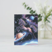 Celestial Unicorn Briefkaart (Staand voorkant)