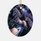 Celestial Unicorn Keramisch Ornament (Rechts)