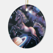 Celestial Unicorn Keramisch Ornament (Links)