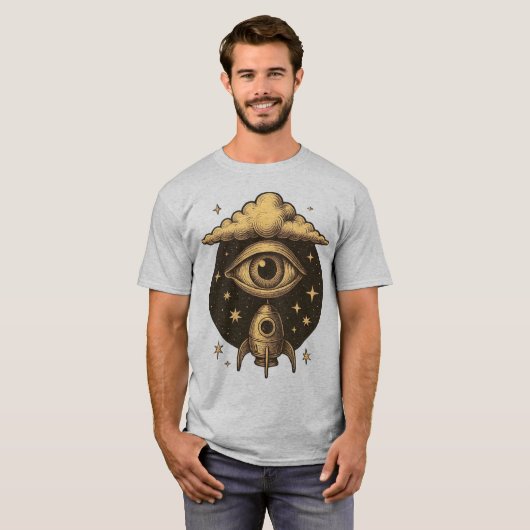 CELESTIAL VISION – The Eye That Launches Dreams T-shirt (Voorkant volledig)