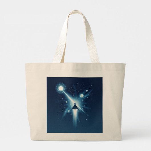 Celestial Voyage: Gravity Canvas tas Design (Achterkant)