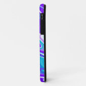 Celestial Waves: het blauw-witte en Paarse marmer Case-Mate iPhone Case (Achterkant/links)
