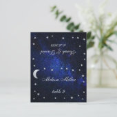 Celestial Wedding Place Card - Gedrukte gastnaam (Staand voorkant)