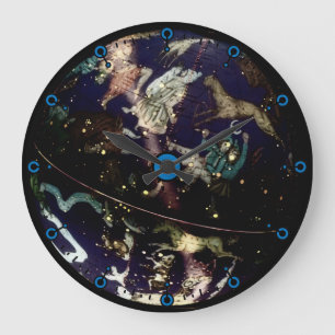 Celestial Wereldbol Moderne wandklok Grote Klok
