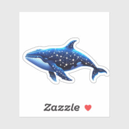 Celestial Whale Sticker: Unieke Sterrenconstellati Sticker