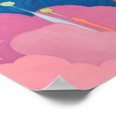 Celestial Whispers: de ruimtharige muze Poster (Hoek)