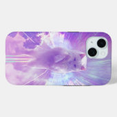 Celestial White Cat – Dromerige en levendige kunst Case-Mate iPhone Case (Achterkant (horizontaal))
