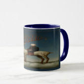Celestial White Stag Surreal Art Mug (Devant droit)