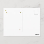 Celestial White Whale and Moon Stars Illustration Briefkaart (Achterkant)