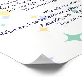 Celestial Williamson, ons diepste angstgedicht Poster (Hoek)