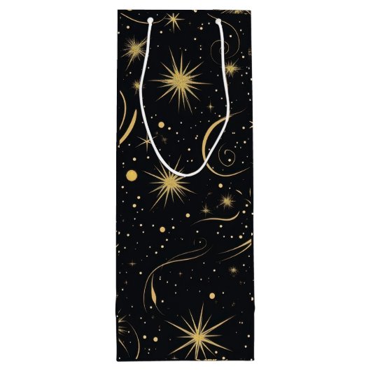 Celestial Wine Gift Bag Wijn Cadeautas (Achterkant)
