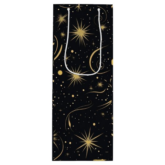 Celestial Wine Gift Bag Wijn Cadeautas (Voorkant)
