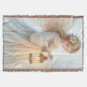 Celestial Winter Angel Lantern of Comfort Deken (Voorkant)