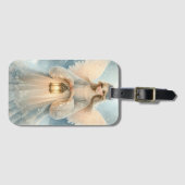 Celestial Winter Angel Lantern of Grace Bagagelabel (Voorkant (horizontaal))