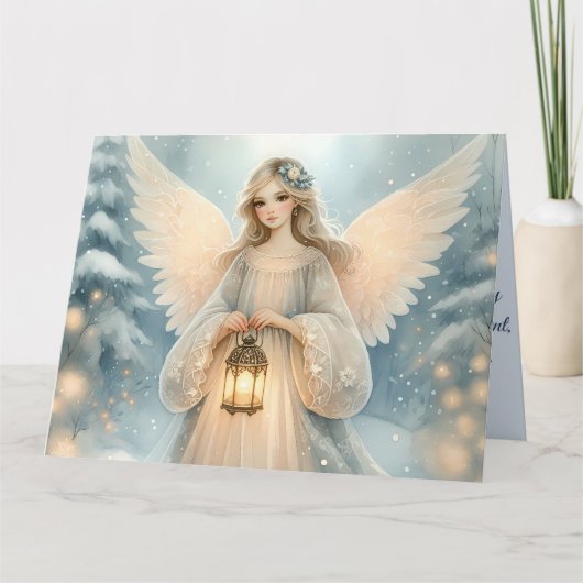 Celestial Winter Angel Lantern of Grace Kaart (Voorkant)