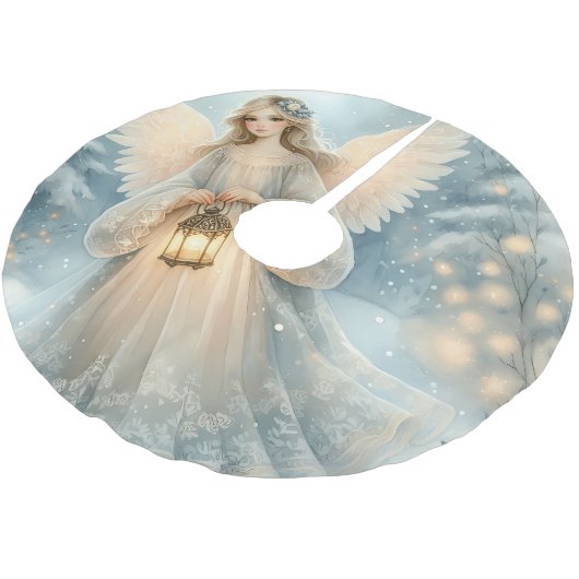 Celestial Winter Angel Lantern of Grace Kerstboom Rok (Gekanteld)