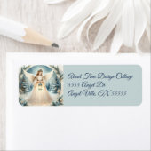 Celestial Winter Angel Lantern of Hope Etiket (Insitu)