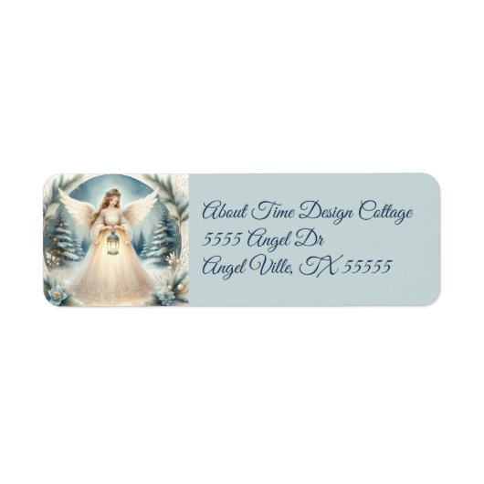 Celestial Winter Angel Lantern of Hope Etiket (Voorkant)