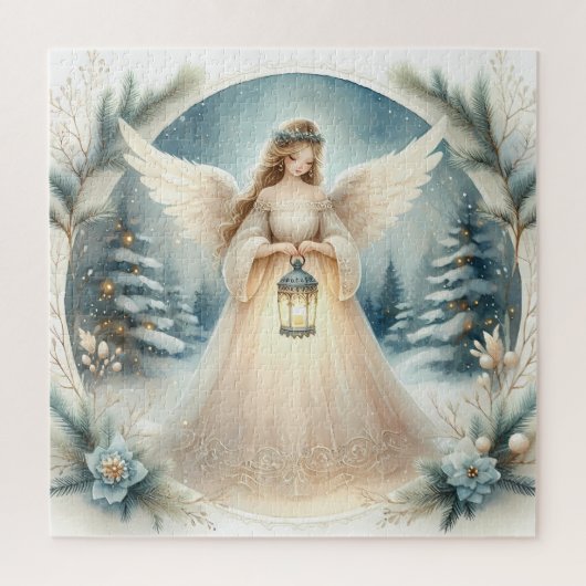 Celestial Winter Angel Lantern of Hope Legpuzzel (Verticaal)